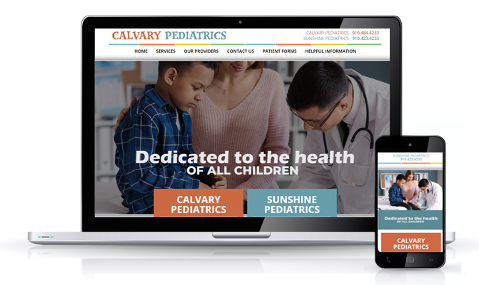 Cavalry Pediatric Website redesign