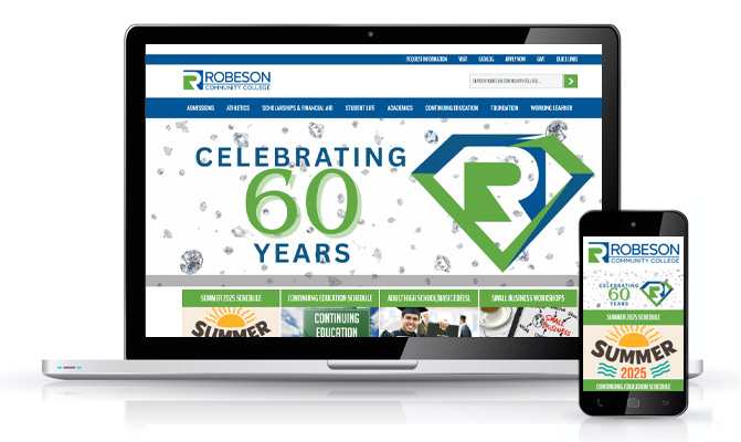 Robeson Community College Website by Minuteman Web Design