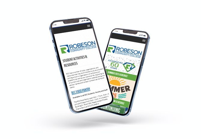Robeson Community College | Responsive Website Design By Minuteman Web Design