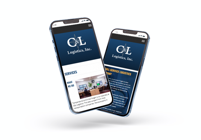 C & L Logistics, Inc Mobile Website by Minuteman Web Design
