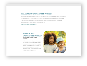 Pediatric Website Redesign