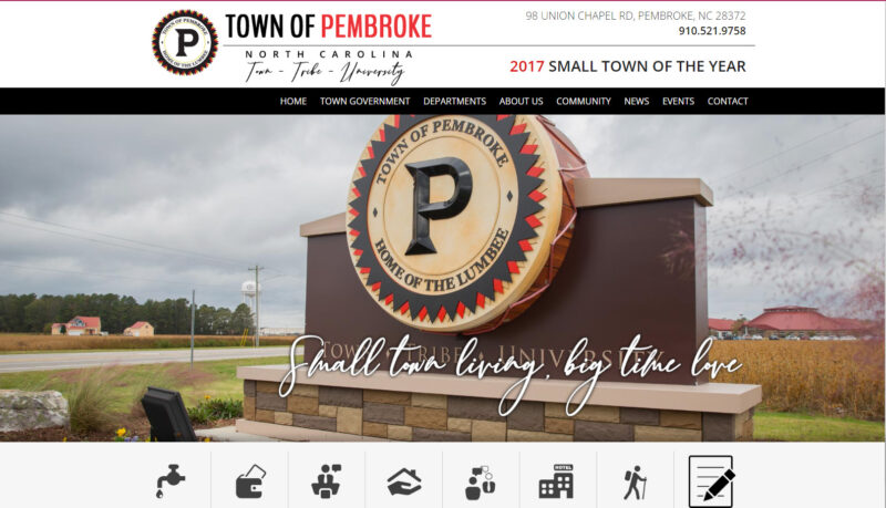 Town of Pembroke updated website design