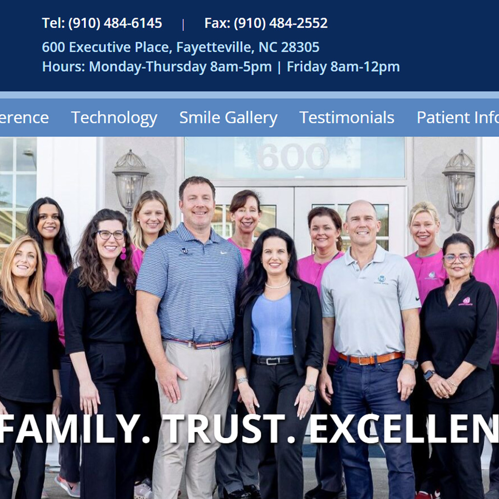 Hedgecoe Dentistry provides dental care. Web Preview