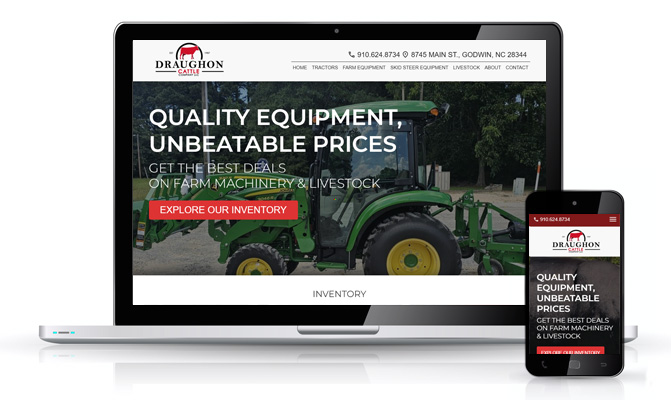 Draughon Cattle Company LLC Custom Website by Minuteman Press Web Design