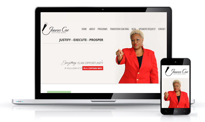 Custom Responsive Website | Joanne Cox