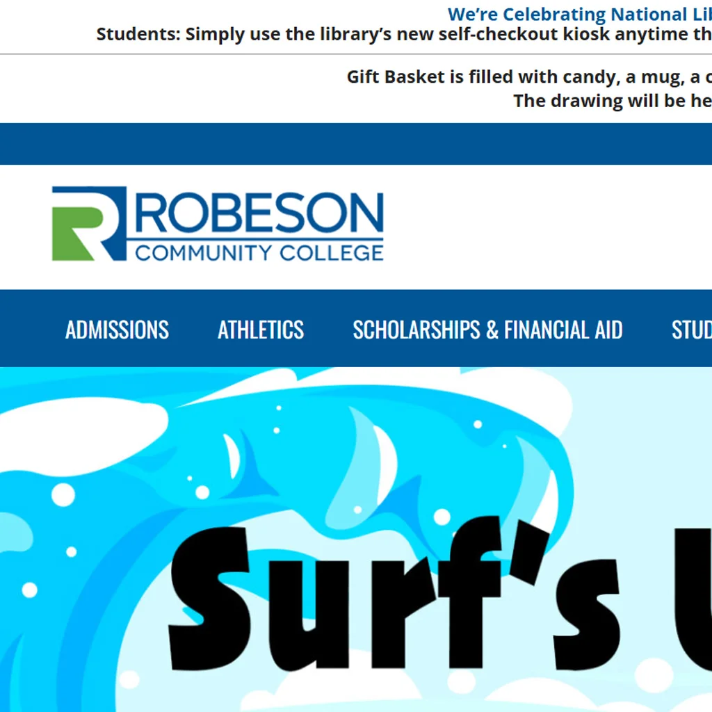 Robenson Community College Web Preview by Minutemen Web Design